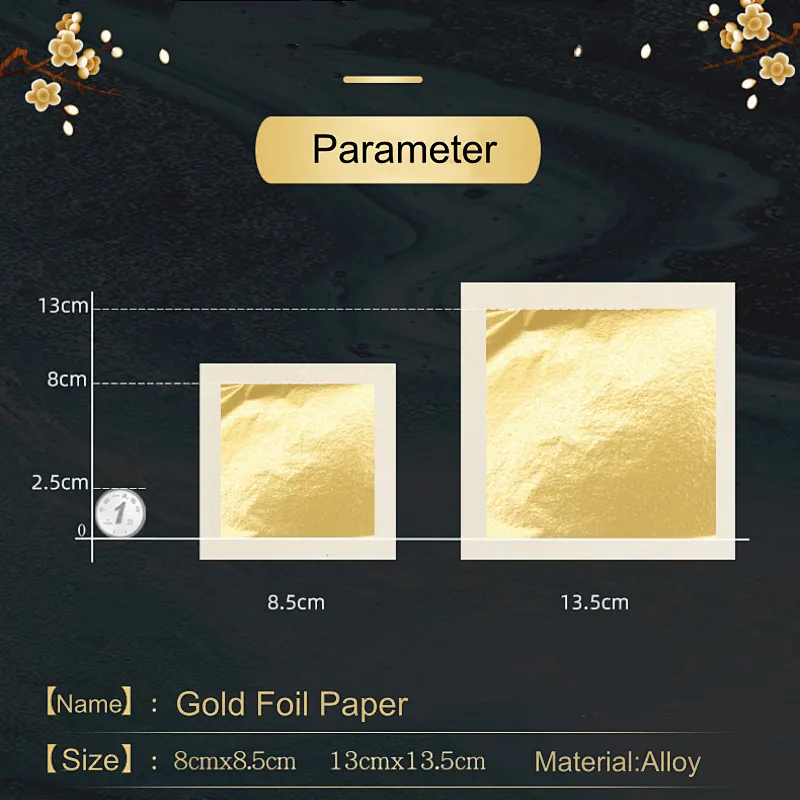 13.5cm Gold Foil Paper